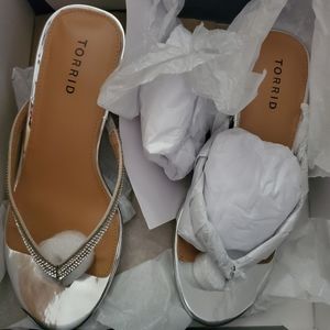 Torrid rhinestone low heels shoes